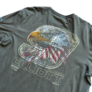 Chase Elliott #9 Hendrick Motorsport Mens 3XL Olive Eagle Graphic T-Shirt NASCAR